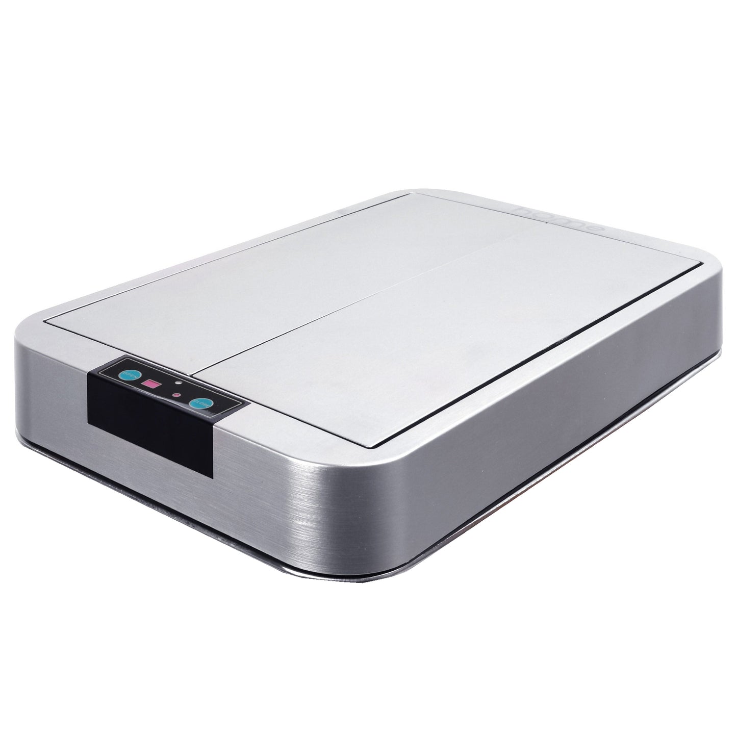 Couvercle de poubelle automatique rectangulaire modèle SILVERLAKE Chrome