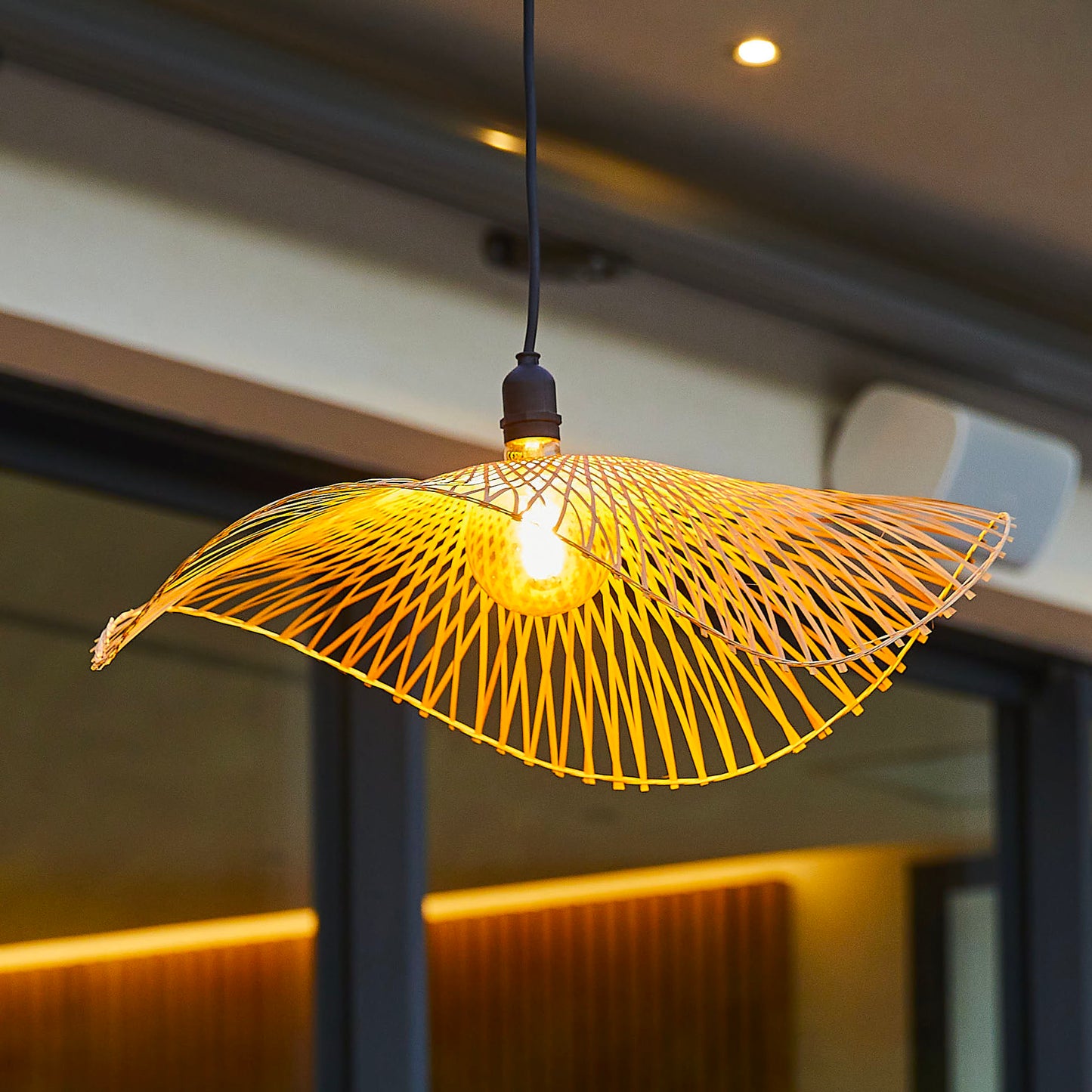 Abat jour naturel LAIA en bambou style bohème D55cm pour monture électrique E27