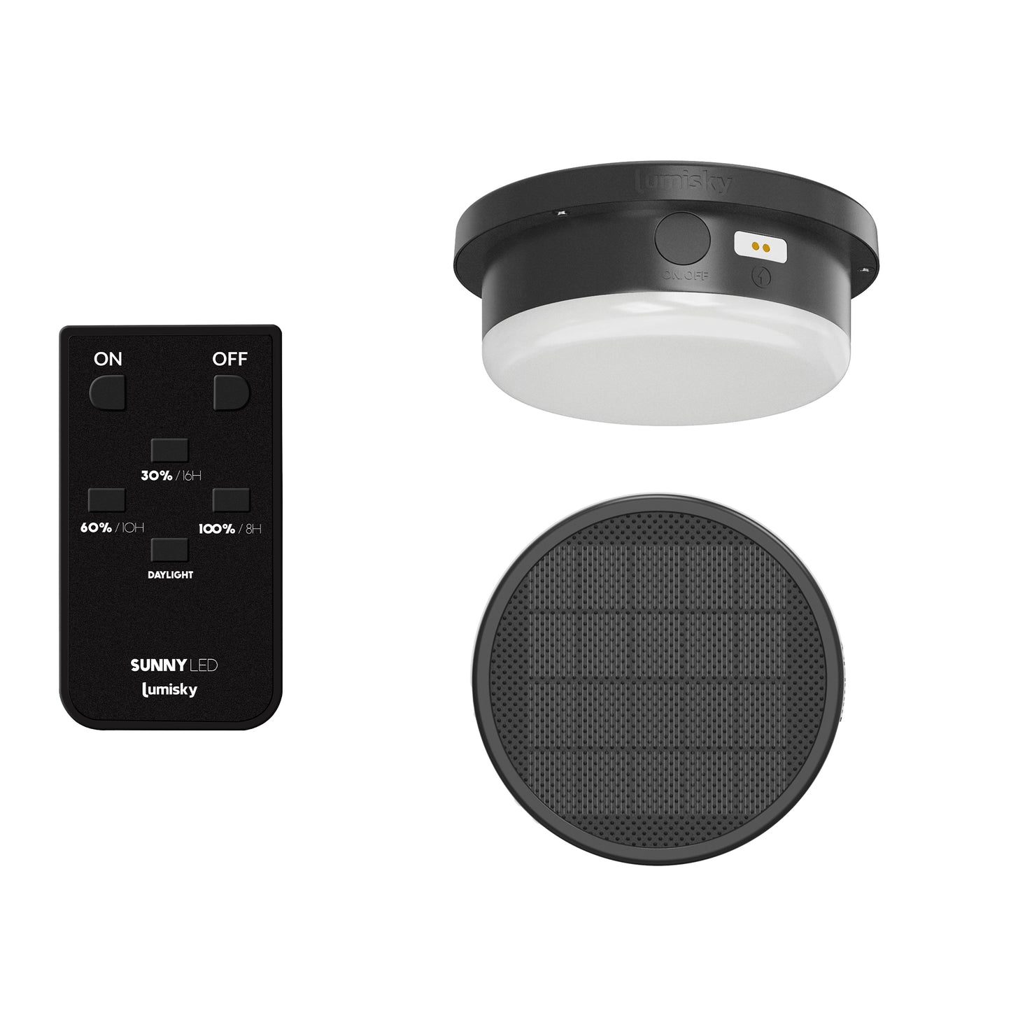 Applique murale sans fil solaire LED SUNNY SMALL ROUND en bambou style bohème ISALINE H40cm