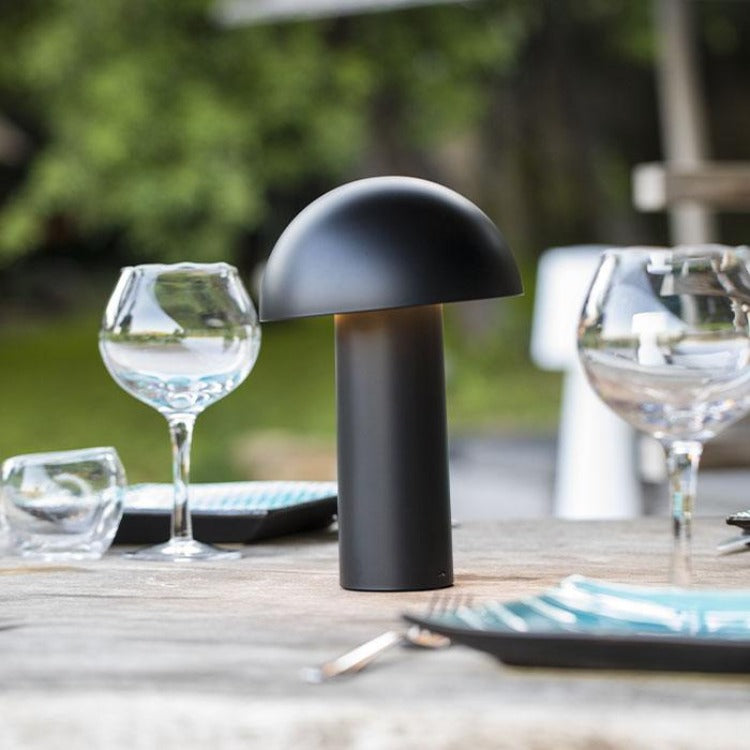 Lampe de table sans fil tête orientable LED blanc chaud TOD BLACK H28cm - REDDECO.com