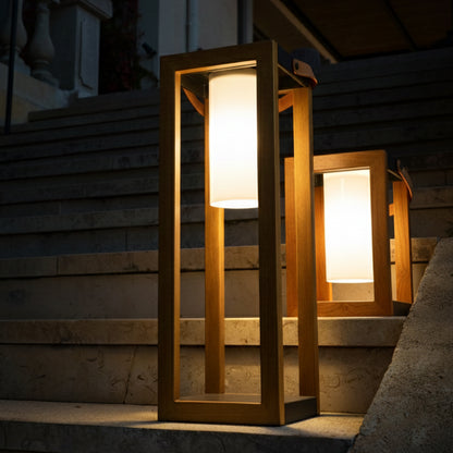 Lanterne Solaire Nomade LED Blanc SERAPHINA TALL - H50cm, Éclairage Autonome et Élégant, Idéal pour Terrasse, Jardin, Balcon et Décoration Extérieure