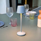 Lampe de table sans fil LED blanc chaud dimmable EMILY H25cm, Gris