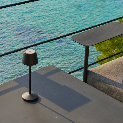 Lampe de table sans fil LED blanc chaud dimmable EMILY H25cm, Noir