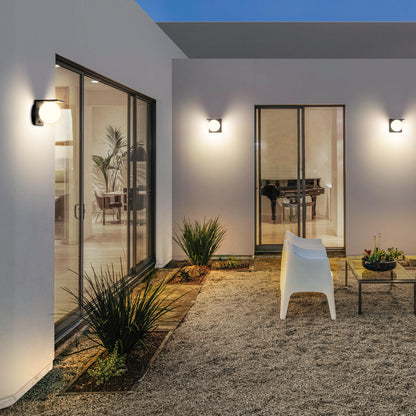 Applique murale solaire avec détecteur de mouvement LED blanc froid BOLLY WALL H14cm