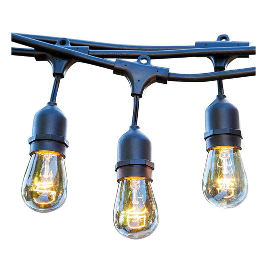 Guirlande lumineuse extérieure raccordable 102m avec 250 ampoules LED filament E27 blanc chaud MAFY LIGHT