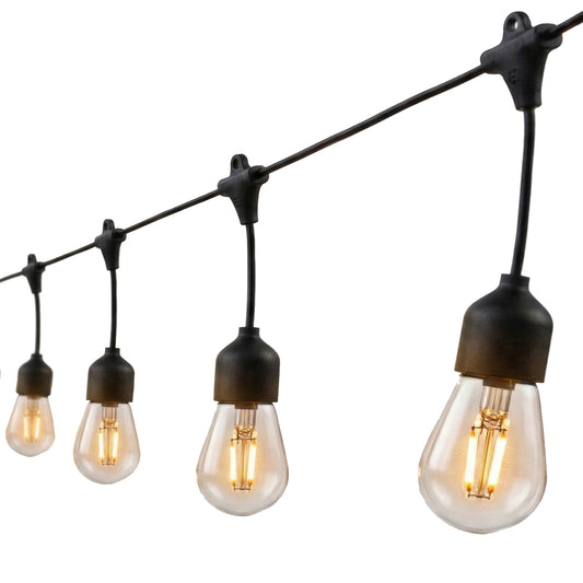 Guirlande lumineuse solaire 10 ampoules à filament vintage LED blanc chaud MAFY SOLAR 6.50m