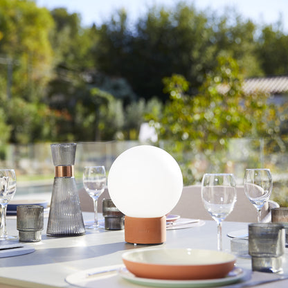 Lampe de table touch pied en terre cuite LED blanc chaud/dimmable TERRA TERRE CUITE  H25cm