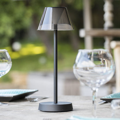 Lot de 2 lampes de table sans fil LED blanc chaud BEVERLY BLACK H34cm