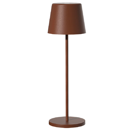 Lampe de table touch sans fil en aluminium marron KELLY VINTAGE LED blanc dimmable H38 cm