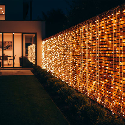 2 Guirlande rideau solaire YOGY 200 LED 4M