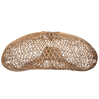 Abat jour naturel SEVIA en rotin style bohème H35cm pour monture électrique E27