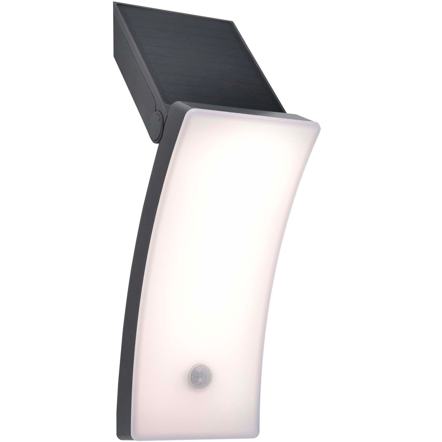 Applique murale solaire avec panneau solaire pliable KIRA gris LED blanc froid/ chaud H29,6cm