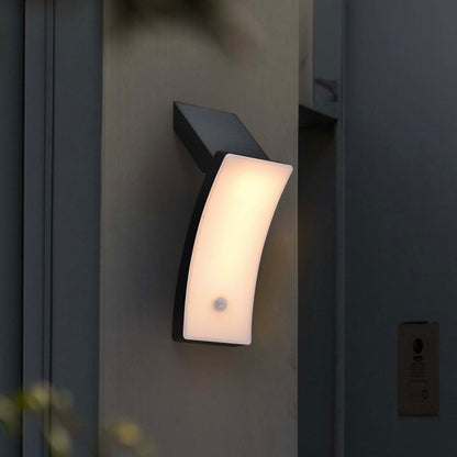 Applique murale solaire avec panneau solaire pliable KIRA gris LED blanc froid/ chaud H29,6cm