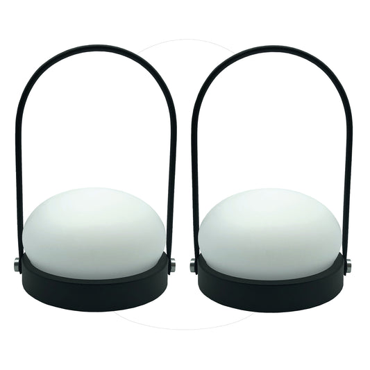 Lot de 2 lampes baladeuses sans fil rechargeables USB LED blanc chaud et blanc froid dimmable 2x DAY H22cm