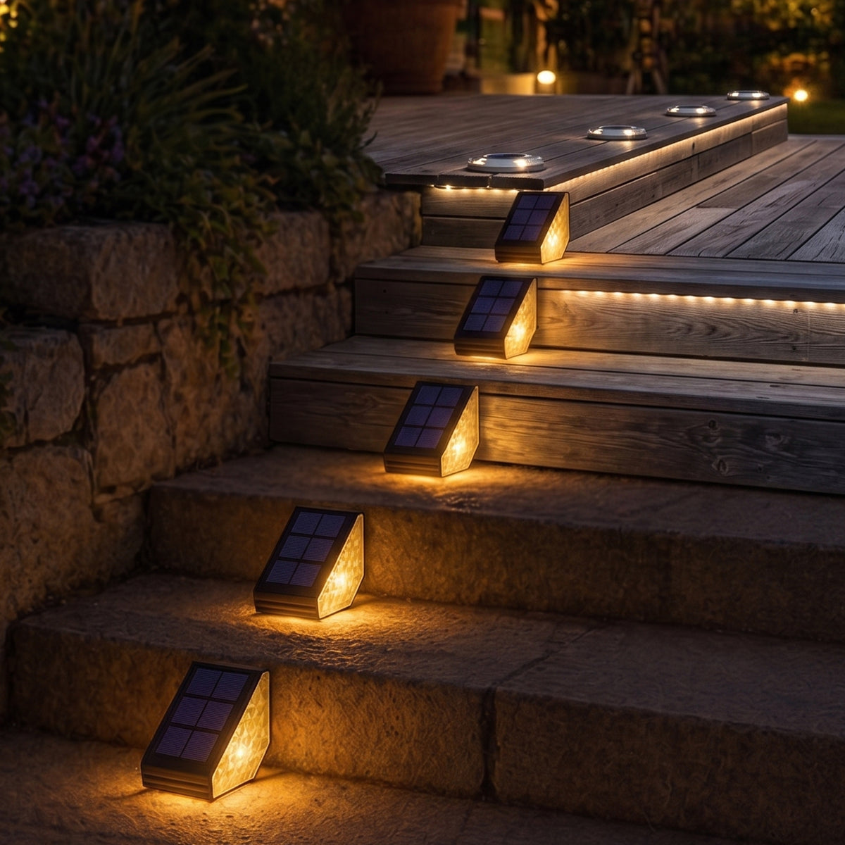 4 Balise Solaire escalier STEPY H5CM