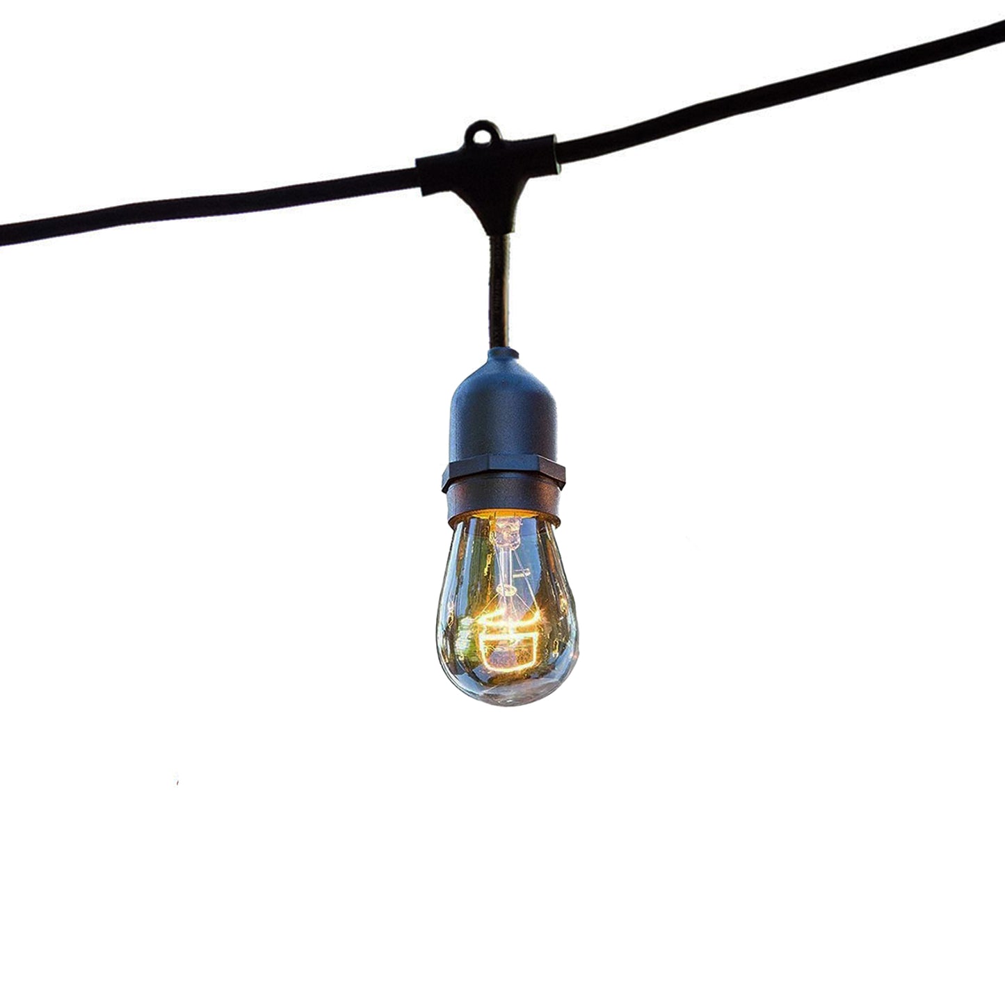 Guirlande lumineuse extérieure raccordable 6m avec 10 ampoules LED filament E27 blanc chaud MAFY LIGHT