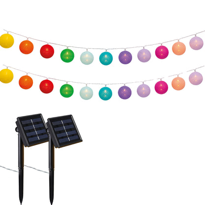 2 Guirlande solaire MIMY 10 boules 3.8M