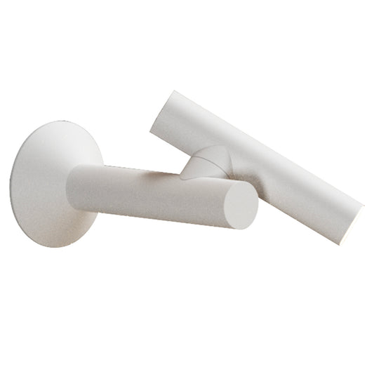 Lampe murale et orientable blanche à fixer en aluminium LED blanc chaud dimmable ZOOM WALL WHITE ø8cm