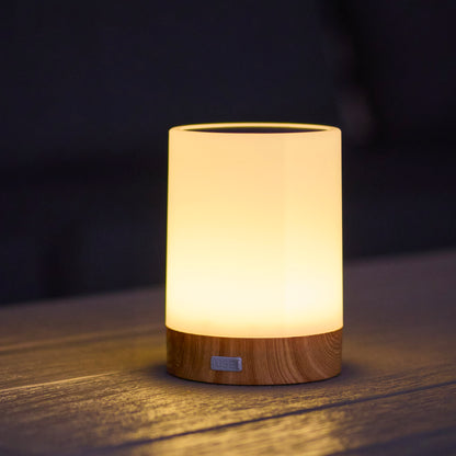 Lot de 2 Lampes de table solaires LED blanc dimmable 2x DUOLIGHT H13cm