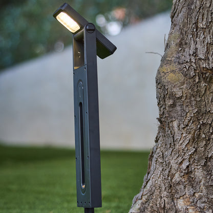 Lot de 2 Balises Solaires à Planter LED Blanc Chaud BRITY - Éclairage Extérieur Moderne, Idéal pour Jardin, Chemin et Allée, Étanches et Faciles à Installer