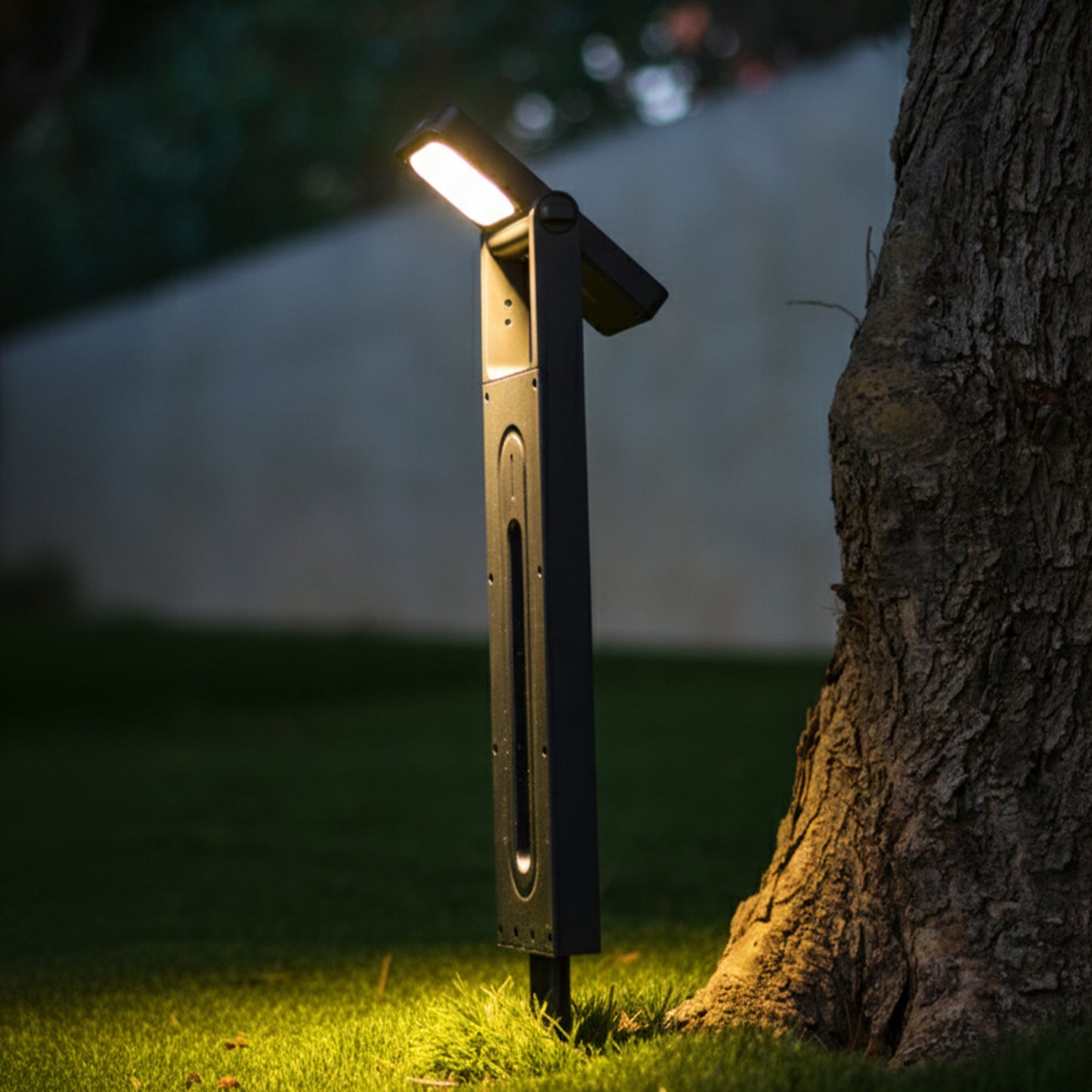 Lot de 2 Balises Solaires à Planter LED Blanc Chaud BRITY - Éclairage Extérieur Moderne, Idéal pour Jardin, Chemin et Allée, Étanches et Faciles à Installer