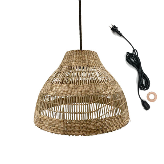 Suspension sur secteur pour l'extérieur MERIDA OUTDOOR CABLE en herbe marine style bohème 5m de longueur de câble