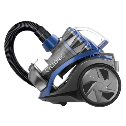 Aspirateur sans sac traineau multi cyclonique puissant filtration haute efficacité pour sols durs et tapis filtre HEPA 800 W 2L BLUE HUNTER - REDDECO.com