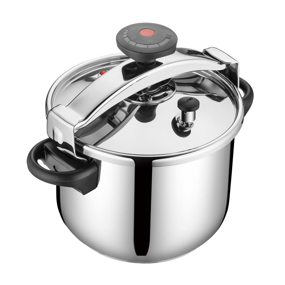 Autocuiseur cocotte minute à étrier Ø24cm 8L CLASSIQUE en acier Inox avec panier cuisson - REDDECO.com
