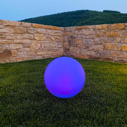 Boule lumineuse solaire flottante à piquer ou à poser LED blanc/multicolore SOLSTY ∅30cm