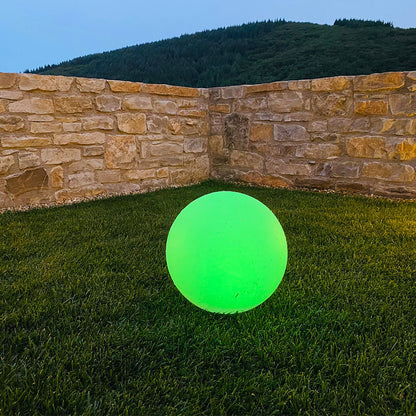 Lot de 2 Boules lumineuses solaire flottante à piquer ou à poser LED blanc/multicolore SOLSTY ∅30cm