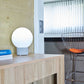 Lampe de table touch pied en béton gris LED blanc chaud/dimmable TERRA CONCRETE  H25cm
