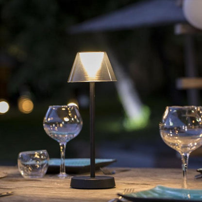 Lampe de table sans fil LED blanc chaud BEVERLY BLACK H34cm - REDDECO.com