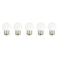 Lot de 5 ampoules LED E27 blanc globe compatible guirlande PARTY BULB WHITE H7cm - REDDECO.com