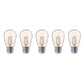 Lot de 5 ampoules LED E27 blanc chaud filament vintage compatible guirlande PARTY BULB FILAMENT H9cm - REDDECO.com